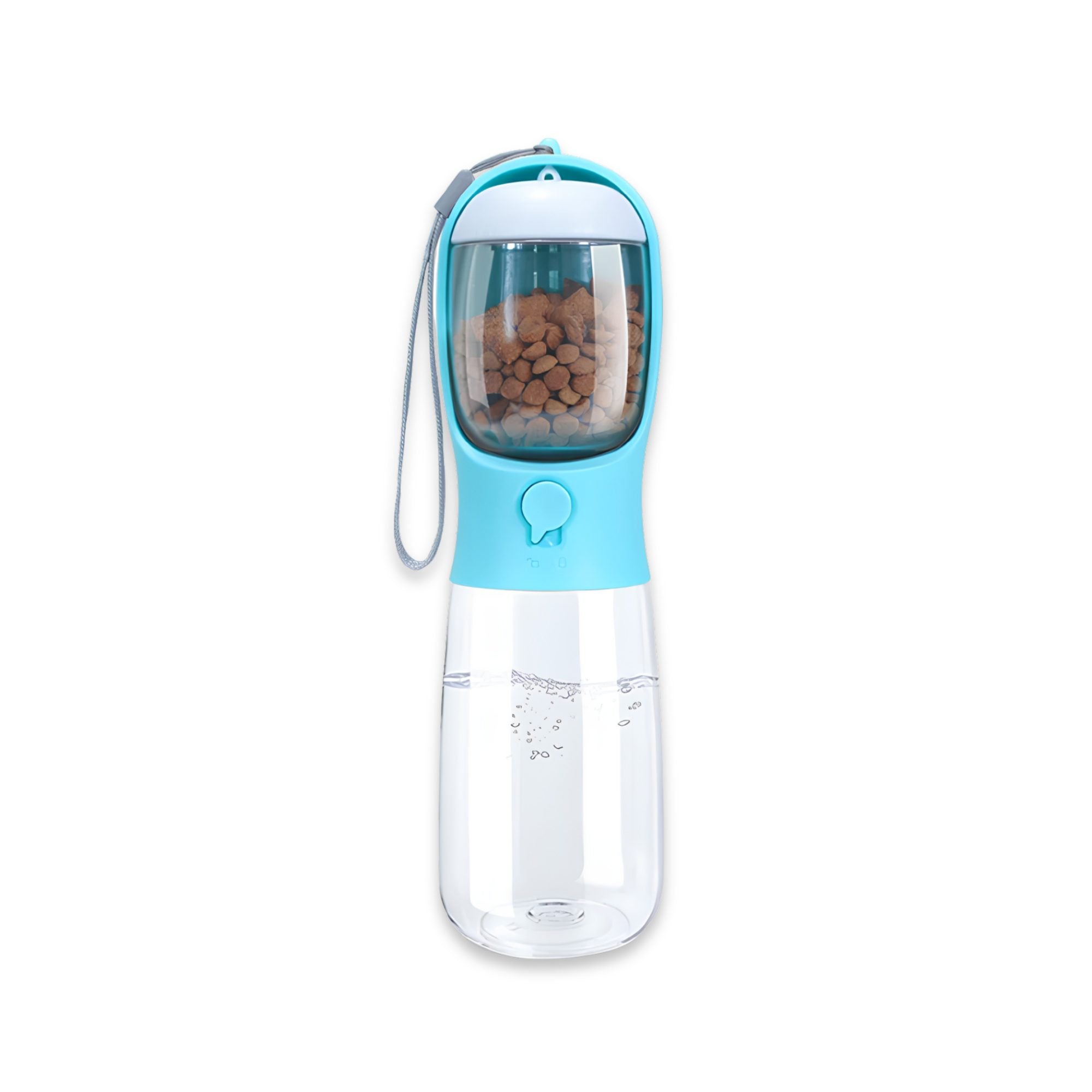 2-in-1 Tragbare Haustier-Wasserflasche mit Futterspender – Perfekte Reise-Trinkflasche für Hunde & Katzen