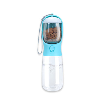 2-in-1 Tragbare Haustier-Wasserflasche mit Futterspender – Perfekte Reise-Trinkflasche für Hunde & Katzen