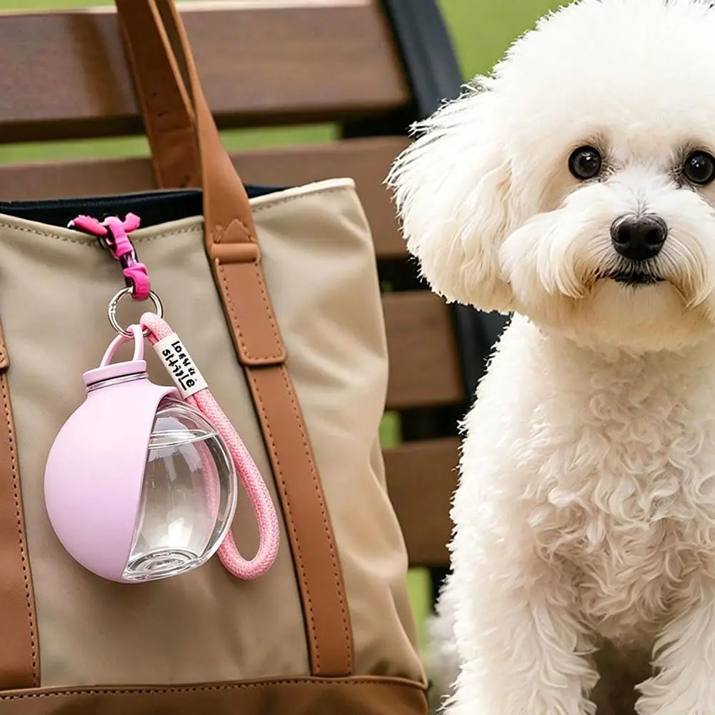 Zero-Waste Portable Dog Water Bottle with Built-In Folding Cup