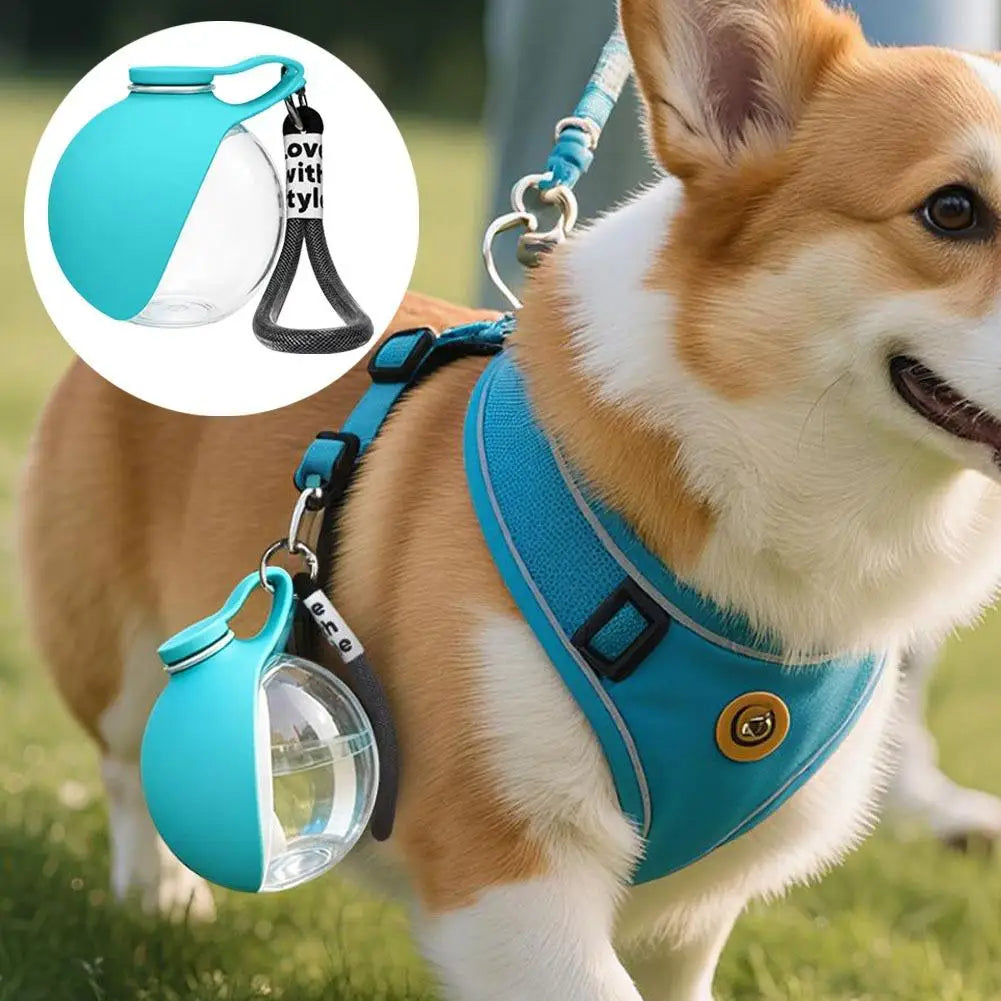 Zero-Waste Portable Dog Water Bottle with Built-In Folding Cup