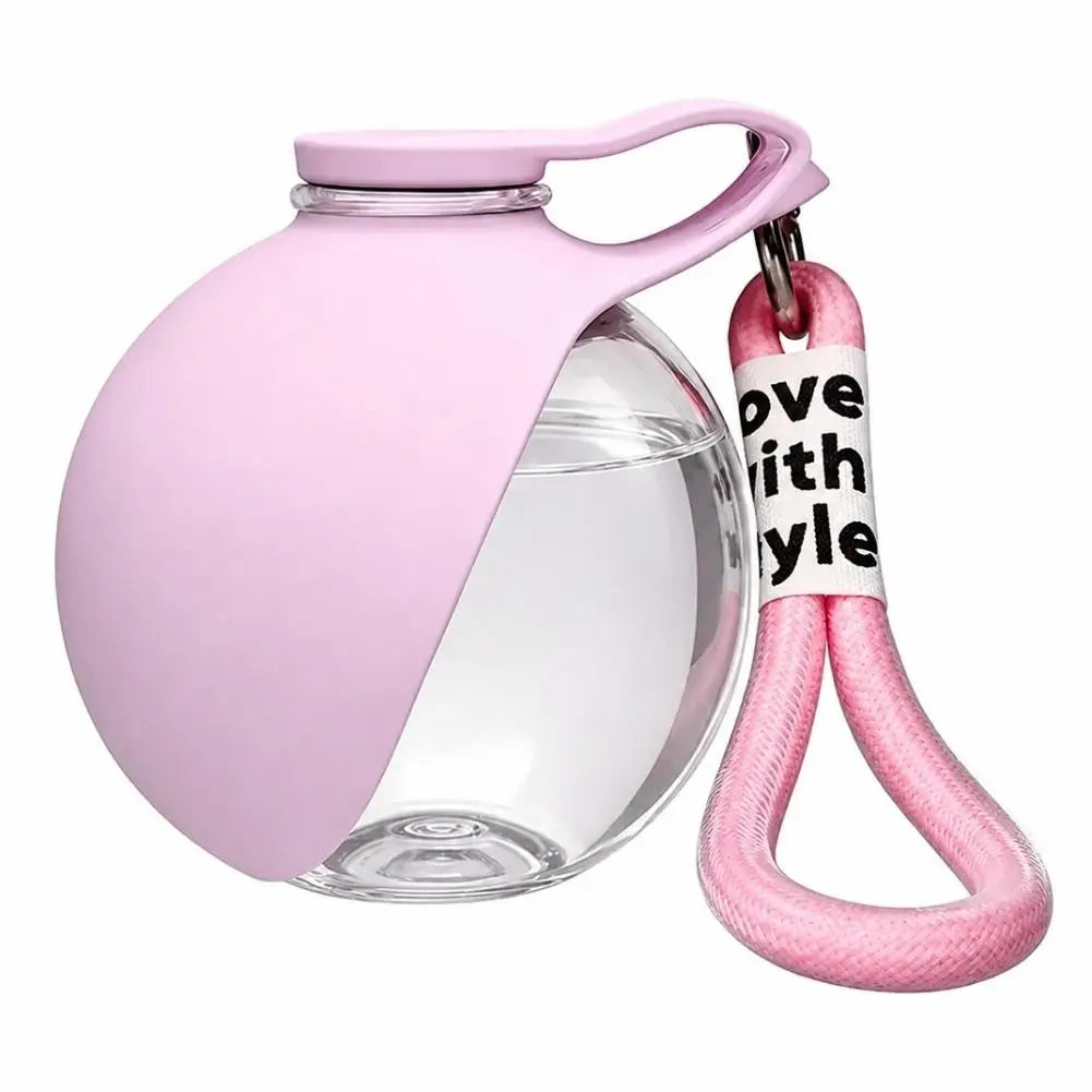 Zero-Waste Portable Dog Water Bottle with Built-In Folding Cup
