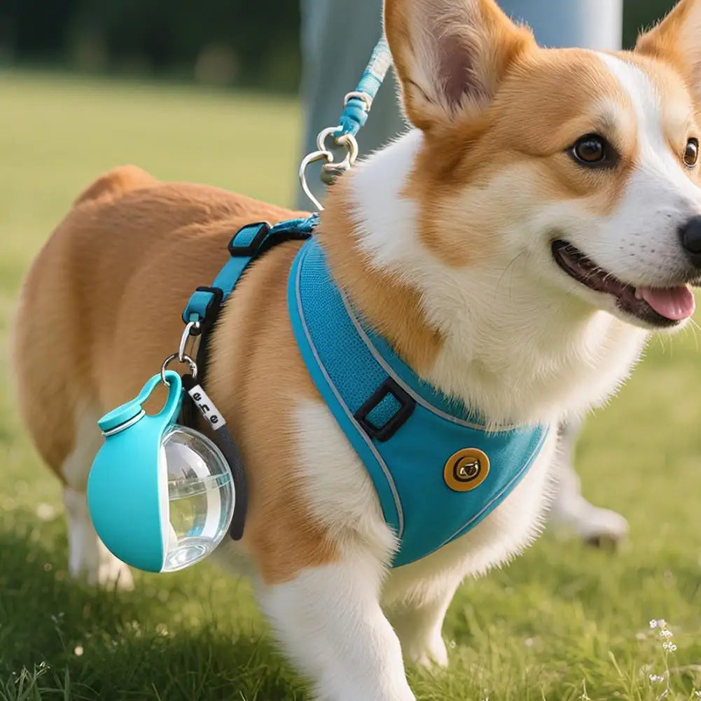 Zero-Waste Portable Dog Water Bottle with Built-In Folding Cup
