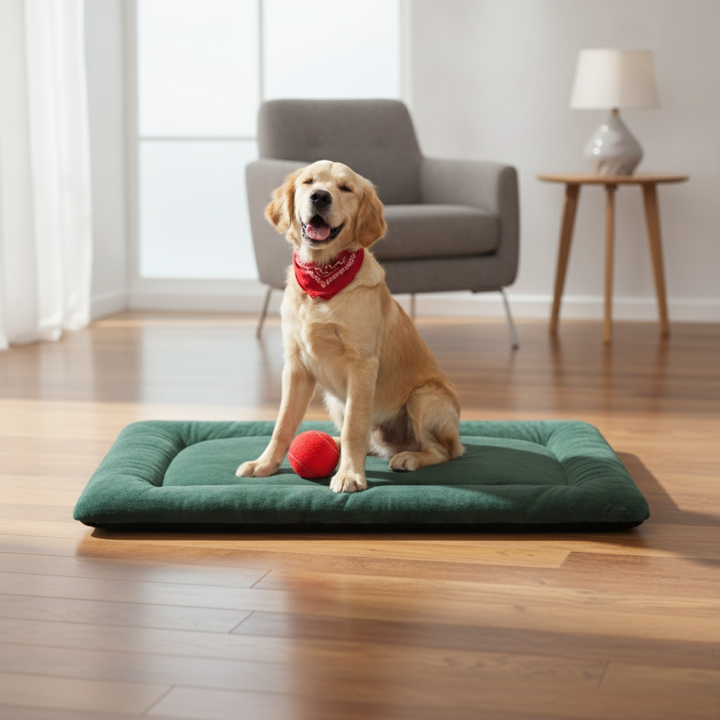Orthopädisches Hundebett aus Plüsch – Weiche und Komfortable Haustiermatte für Hunde und Katzen