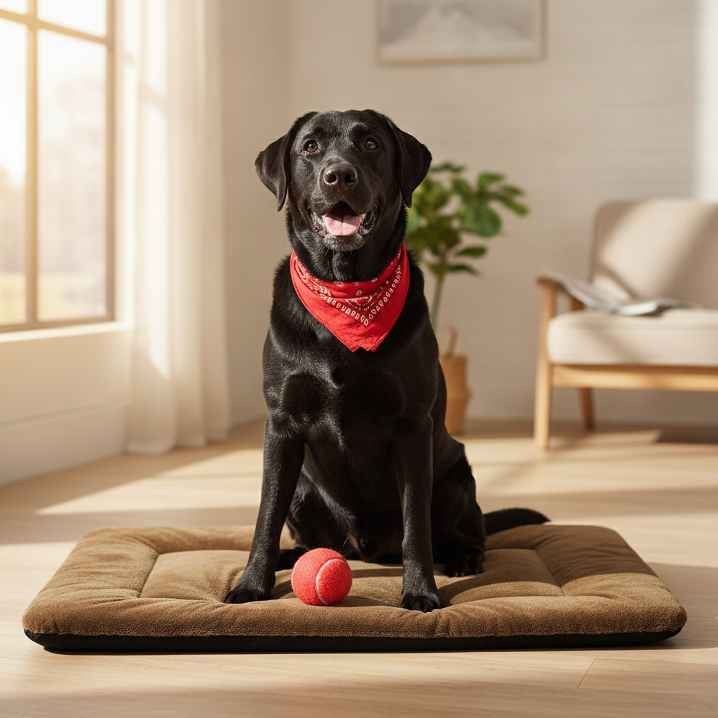 Orthopädisches Hundebett aus Plüsch – Weiche und Komfortable Haustiermatte für Hunde und Katzen